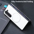 Custodia magnetica per telefono per Samsung Galaxy Z Fold 7 6 5 4 3 Cornice placcata con protezione schermo Cover antiurto per Z Fold 7