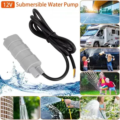 12V Submersible Multifunctional Pump Water Pump High Flow Three-wire Water Pump Fit For Garden Sprinklers Lawn Motorhome