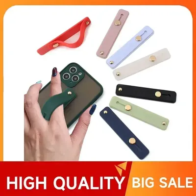 Phone Stand Wrist Band Finger Grip Mobile Phone Holder Hand Band Stand Push Pull Colorful Phone Socket Holder for iPhone