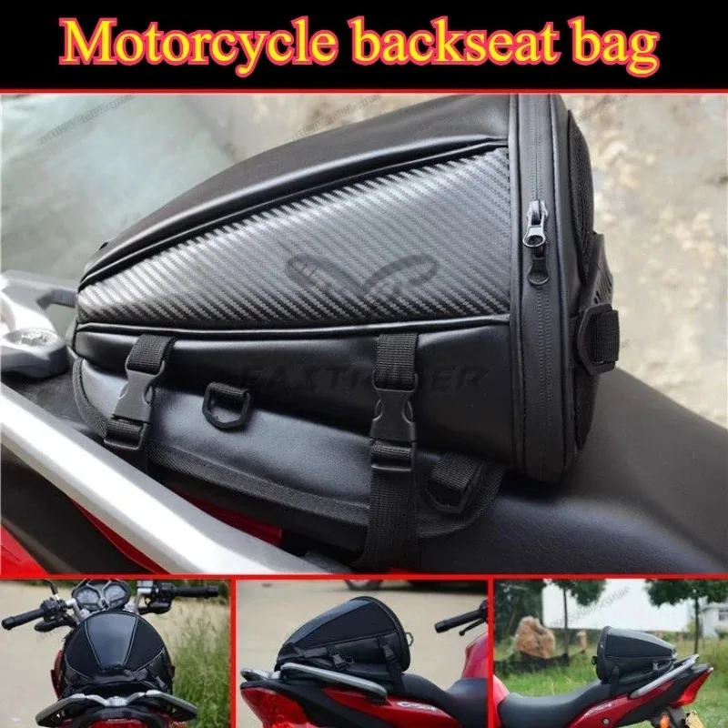 Borsa da coda per moto impermeabile Borsa da sella per bagagli sportivi Borsa da sella posteriore per moto Borsa per sedile posteriore laterale per scooter