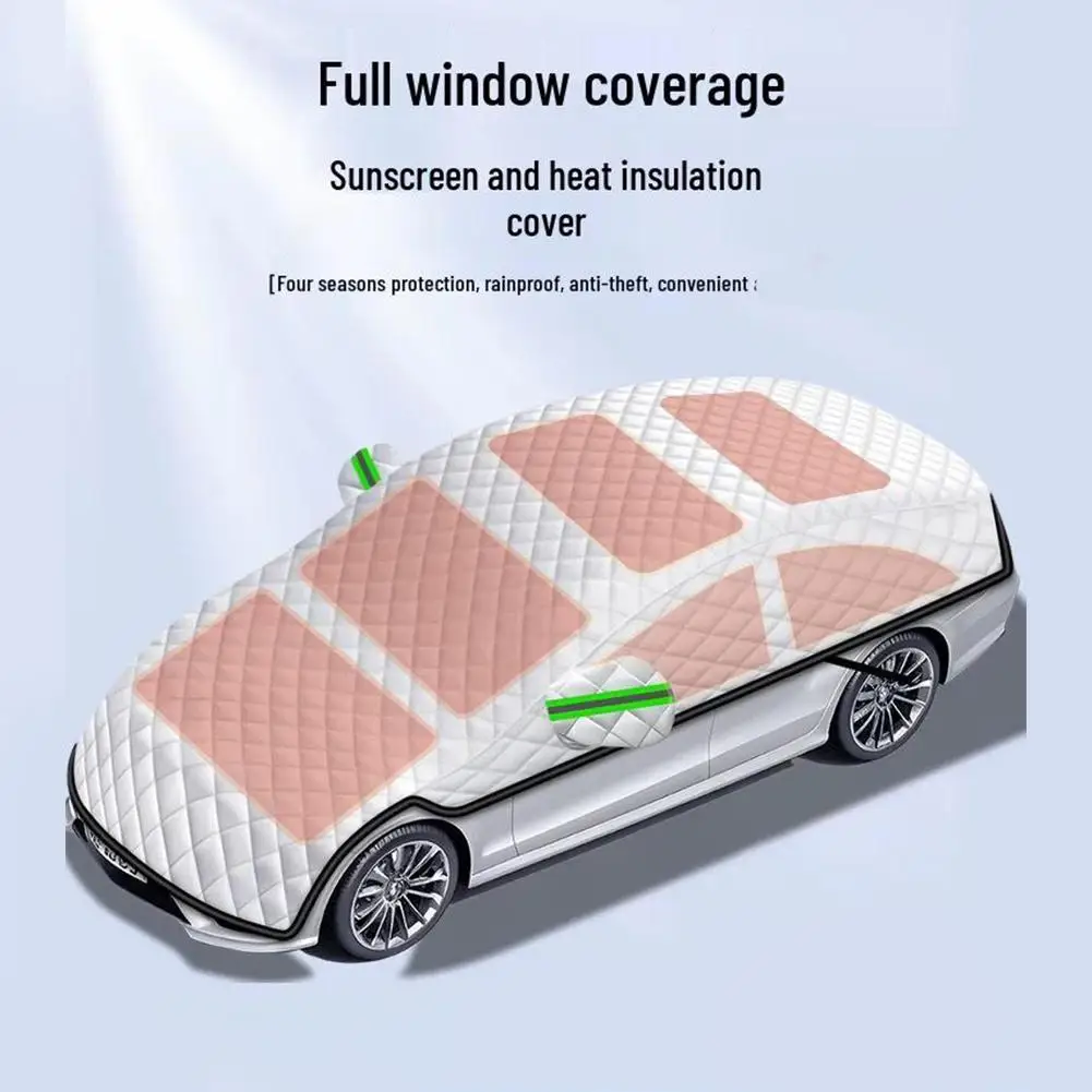 Auto Abdeckung Outdoor Schutz Wasserdicht Vier Jahreszeiten Windschutzscheibe Schutz Hagel Schutz Schnee Abdeckung Sonnenschirm Frost Abdeckung Teile Image