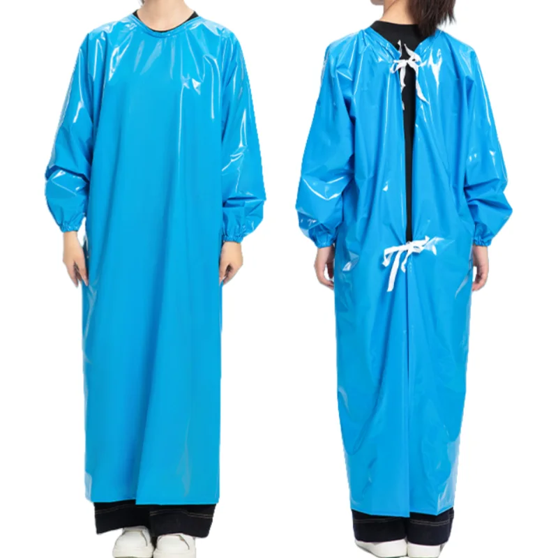 1-teilige TPU-Schürze für Damen und Herren, längenverstellbar, geeignet für Küche, Lebensmittelfabrik, Schlachthof, industrieller Schutz Image