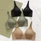 Reggiseno sexy senza cuciture da donna Reggiseni a V profondo senza fili Intimo femminile morbido Intimo S-XL Indumenti da notte traspiranti Bralette Seta ghiacciata