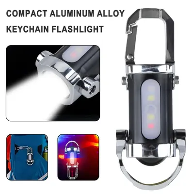 Portable Mini Torch Flashlight Keychain Chain Flashlight Keychain Power In Bank & & 3 1 Flashlight Mini C2C1