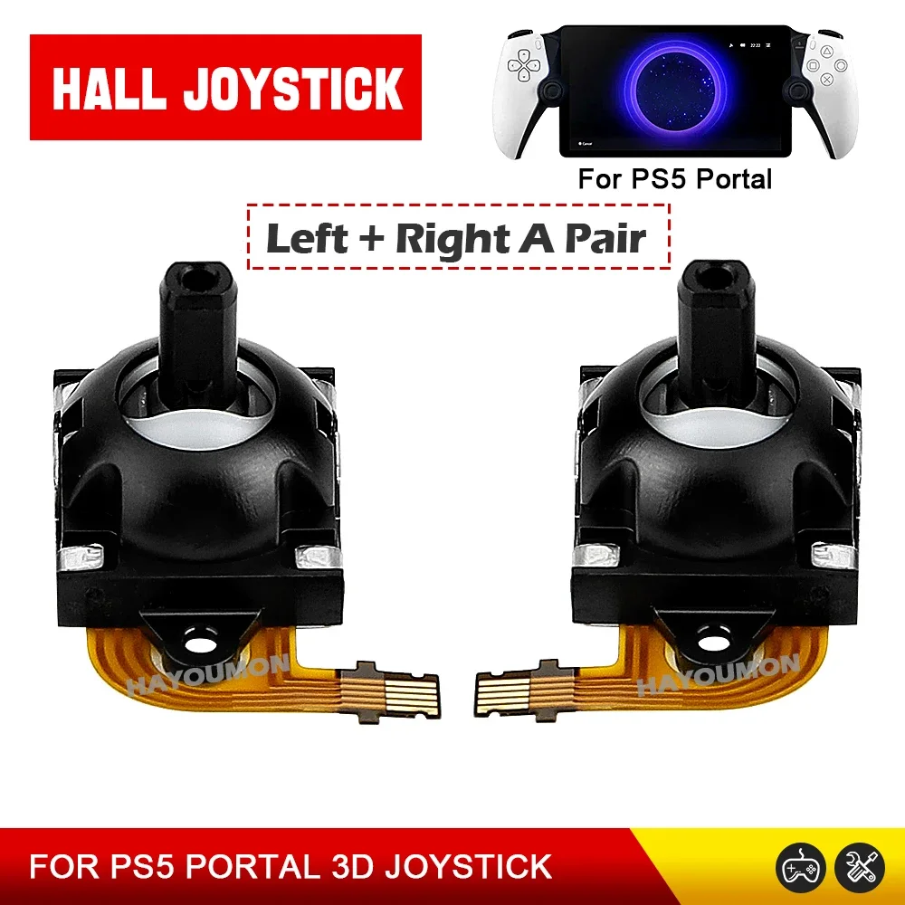 Ein Paar Links Rechts Für PS5 Portal PS Portal 3D Analog Joystick Modul Für PS Portal Hall Wirkung Joystick Daumen Joysticks Image
