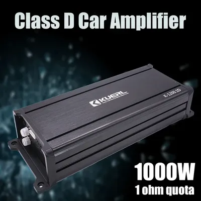 Einkanaliger digitaler Auto-Verstärker der Klasse D DC 12 V 1000 W Hochleistungs-Auto-Leistungsverstärker Audio Stereo Car Audio Modifikation