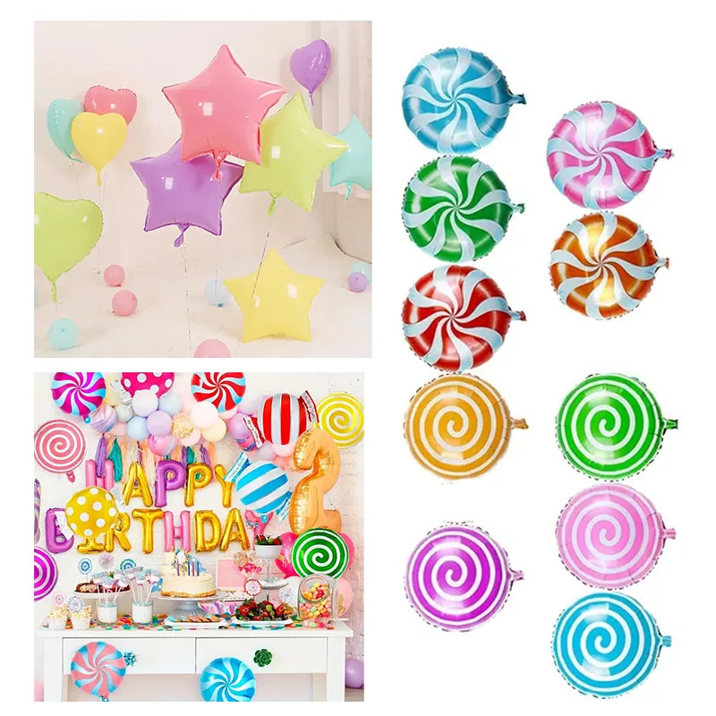 10-teiliges Set mit bonbonfarbenen Luftballons, lebendige Party-Dekoration für Geburtstage, Babypartys, Hochzeiten, Ballongirlande, Bogen-Hintergrund-Set Image