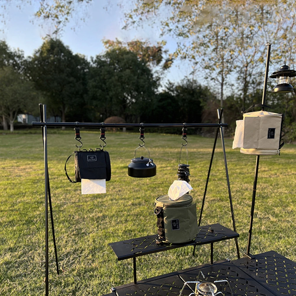 Tragbarer Outdoor-Camping-Taschentuchkoffer mit Haken zum Aufhängen von Serviettenhaltern, Toilettenpapier-Aufbewahrungsbox für Outdoor-Camping, Wandern Image