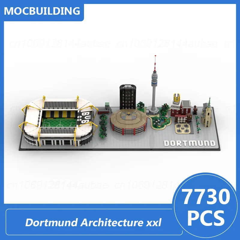 Dortmund Architektur XXL Architektur Modell Moc Bausteine Diy Montieren Ziegel Sammlung Display Weihnachten Spielzeug Geschenke 7730PCS Image