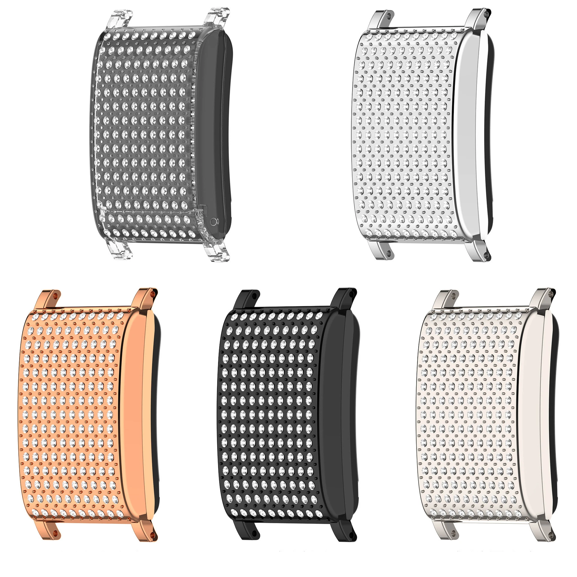 Schutzfolie für WHOOP 5.0 LIFE MG/5.0 PEAK/5.0 One/4.0 Kristall-Uhrenrahmen, rohe Ohrmuscheln für WHOOP-Armband-Schutzhülle Image