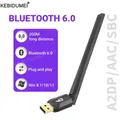 Adattatore dongle USB Bluetooth 6.0 5.4 per altoparlante per PC Mouse wireless Tastiera Ricevitore audio musicale Trasmettitore Bluetooth