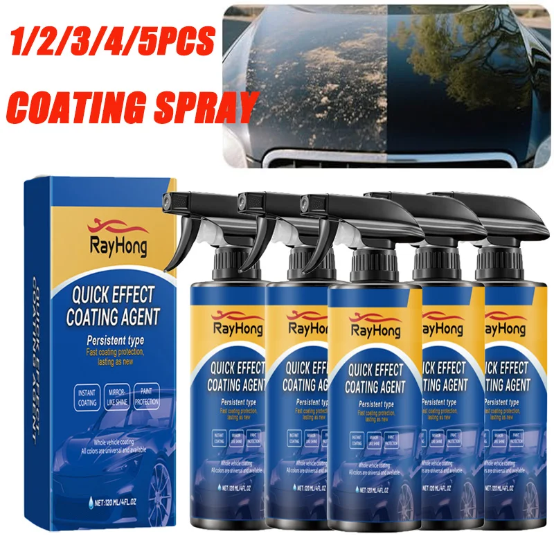 1-5PCS Auto Nano Beschichtung Spray Auto Quick-Dry Beschichtung Hydrophobe Schutz Polieren Wartung Erneuerung Mittel zubehör Image