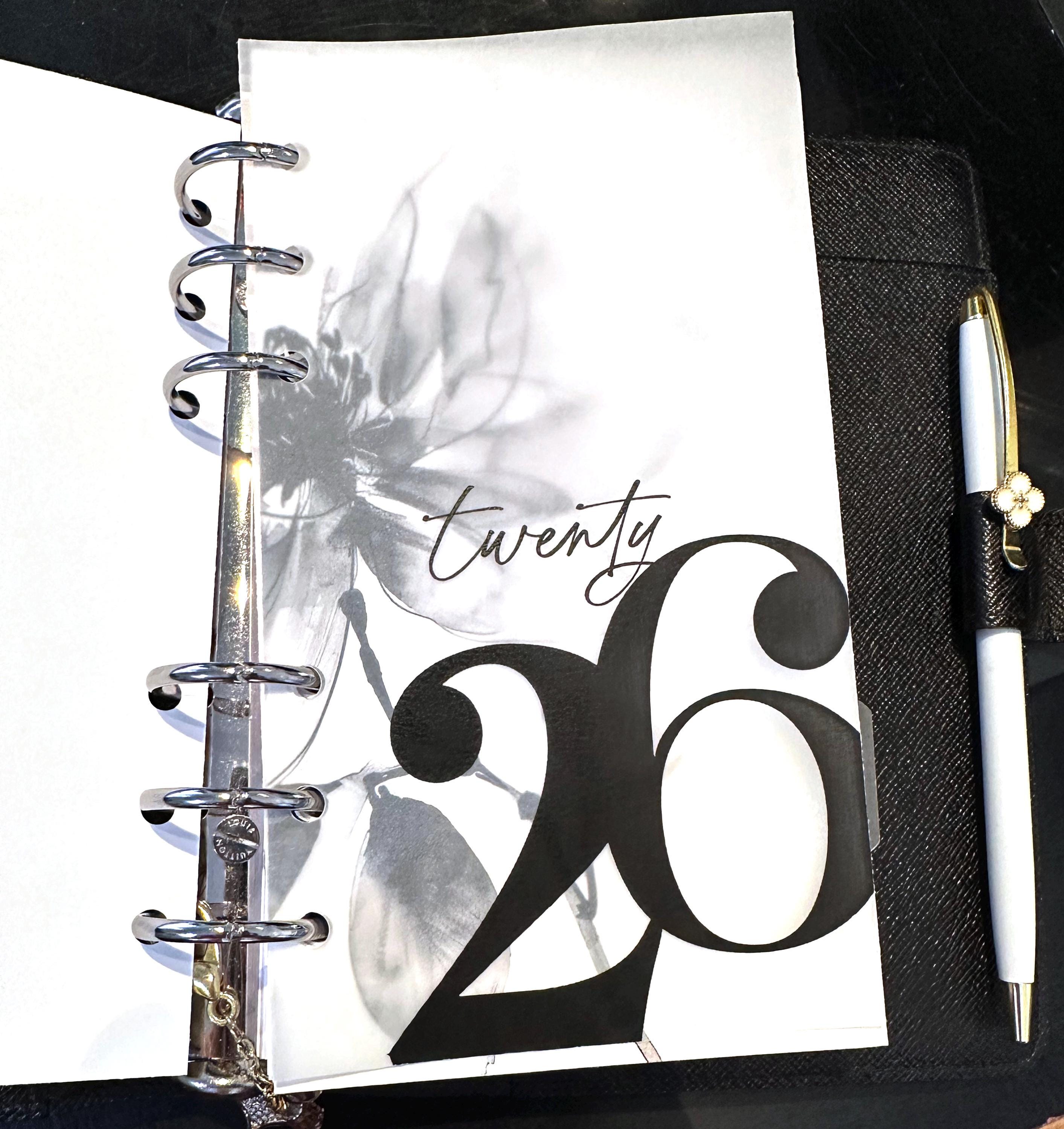 Set di dashboard e pergamena a due strati 2026, dashboard per planner, planner personalizzato, dashboard Happy Planner, agenda, gm mm pm, A5 personale