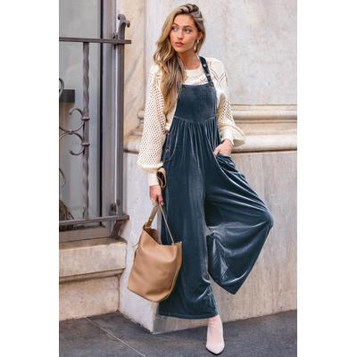 Velvet Nights Blue Jumpsuit
