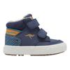 Sneaker KANGAROOS "KAVU PRIMO V", Gr. 25, k blau, safari party, Synthetik, Textil, sportlich, Schuhe, Warmfutter