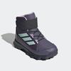 Wanderschuh ADIDAS TERREX "SNOW CF CLIMAWARM WINTERSCHUHE KINDER", Gr. 32, aurora plum, semi flash aqua, powder plum, Textil, Synthetik, sportlich, Schuhe, Winterboots
