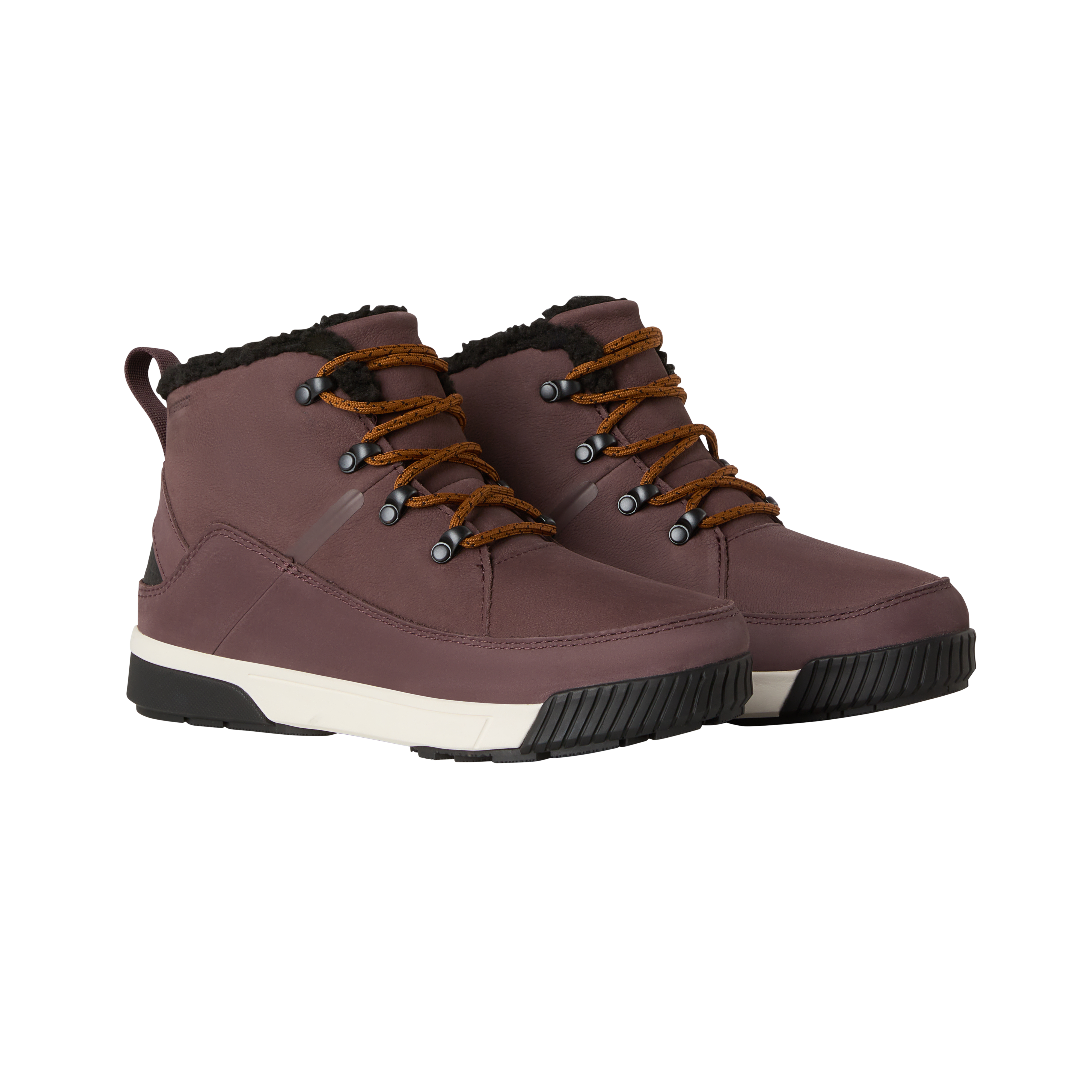 Winterstiefel THE NORTH FACE "W SIERRA MID LACE WP", Damen, Gr. 37, tawny quartz, burnt umber, Leder, Schuhe Winterstiefel, Winterschuhe, Winterboots, Snowboots, wasserdicht