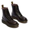 Winterboots DR. MARTENS "1460 Serena 8 Eye Boot", Damen, Gr. 37, schwarz, Leder, unifarben, casual, Schuhe, Stiefel, Boot mit Blockabsatz