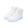 Trainingsschuh EWING "Ewing Rebound by EWING 33 HI", Gr. 5, weiß, skyblau, gelb, Leder, Schuhe
