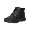 Schnürstiefelette SKECHERS "Skechers Stiefelette Leder", Herren, Gr. 44, schwarz, Leder, casual, Schuhe