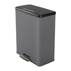 Abfalleimer Duo Rechteckig - Deco Bin - Curver - 52l (26+26l) - 49 X 32 X 61 Cm - Anthrazit Image