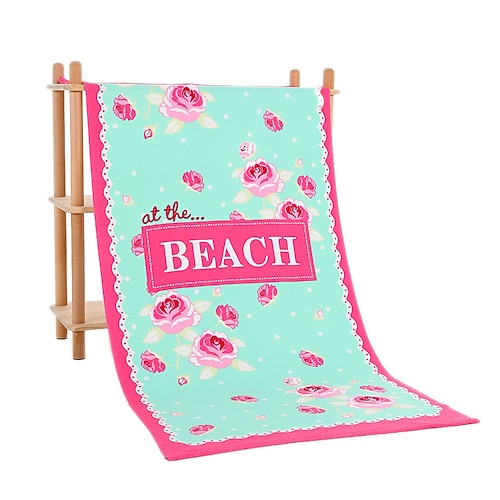 Mikrofaser-Strandtuch, saugfähiges Sporthandtuch, schnelltrocknendes Badetuch zum Schwimmen, Erwachsenengröße mit reaktivem Druck Image