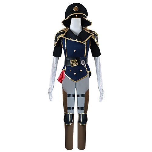 Caitlyn / Der Sheriff von Piltove Kostüm Festkleidung Cosplay for Herren Damen Erwachsene Halloween Karneval Leistung Comic-Konzert Anime Expo Image