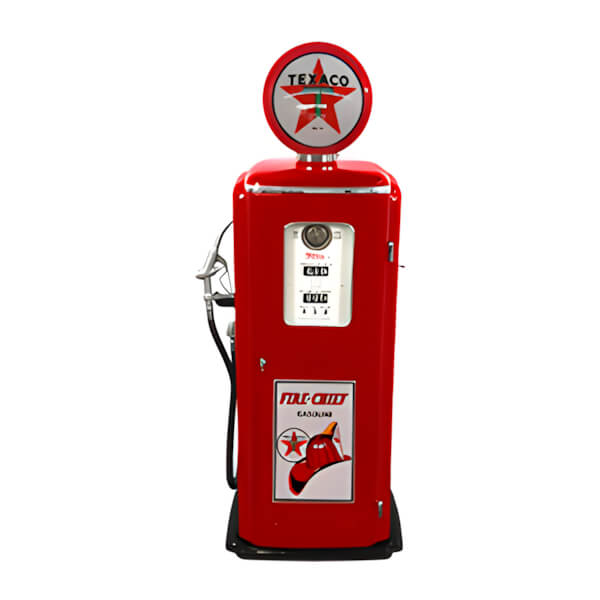 Roadside Relics Texaco Fire Chief Tokheim 39 Style Gas Pump Replica with Hidden Mini Fridge