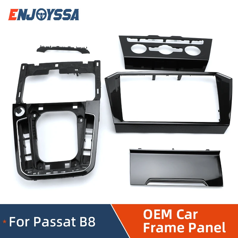 8 Zoll 9,2 Zoll Klavier Schwarz Radio Navigation Panel Dekorativer Rahmen für VW Passat B8 MIB Bildschirm Lünette Schalthebel Außenrahmen Image