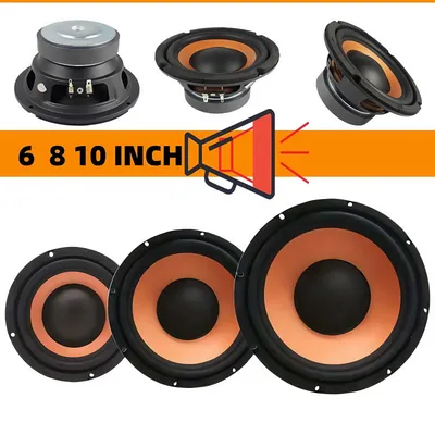 High Power Car Subwoofer 6.5 8 10 Inch Bass Speaker 100 Magnetic Stereo Upgrade Vehicle Audio Music System Single Voice Coil