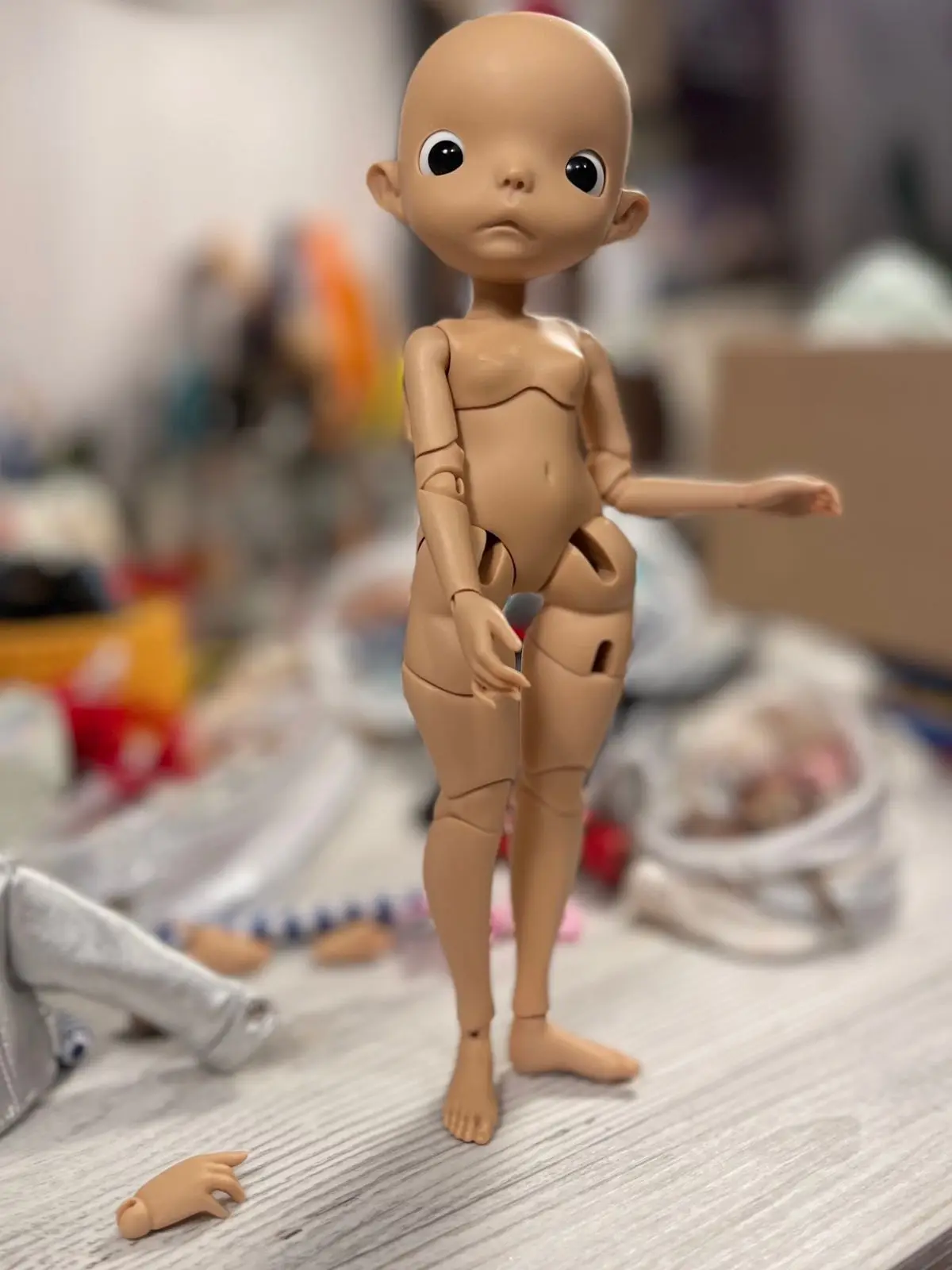 Neue 27 cm BJD SD Puppe 1/6 fleischiges Harz Mädchen DIY fleischiges gemeinsames bewegliches Spielzeug niedliches Spot-Make-up große Augen Kostenloser Versand Image