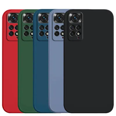 Hülle für Xiaomi Redmi Note 11 Pro Hülle Redmi Note 11 10 10s 11s 12 12s 13 Pro Plus 5G Abdeckung stoßfeste flüssige Silikonhülle