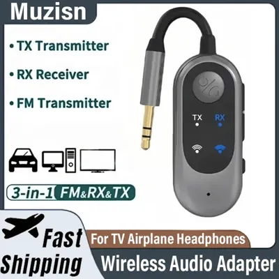 2-in-1-Wireless-Audio-Adapter – kabelloser Sender und Empfänger für Fernseher, Computer-Kopfhörer und Home-Audio-Systeme