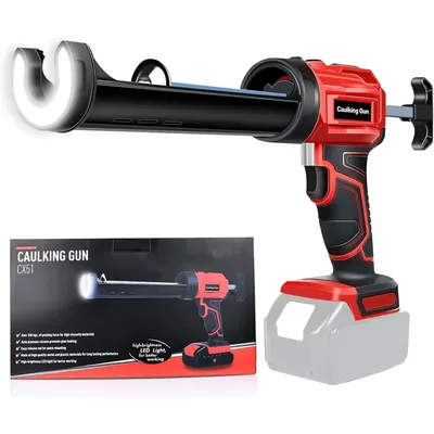 Wireless Electric Caulking Gun With LED Light 4 Speeds Glass Glue Gun Doors Windows Filling Sewing Gun for Makita 18V Battery