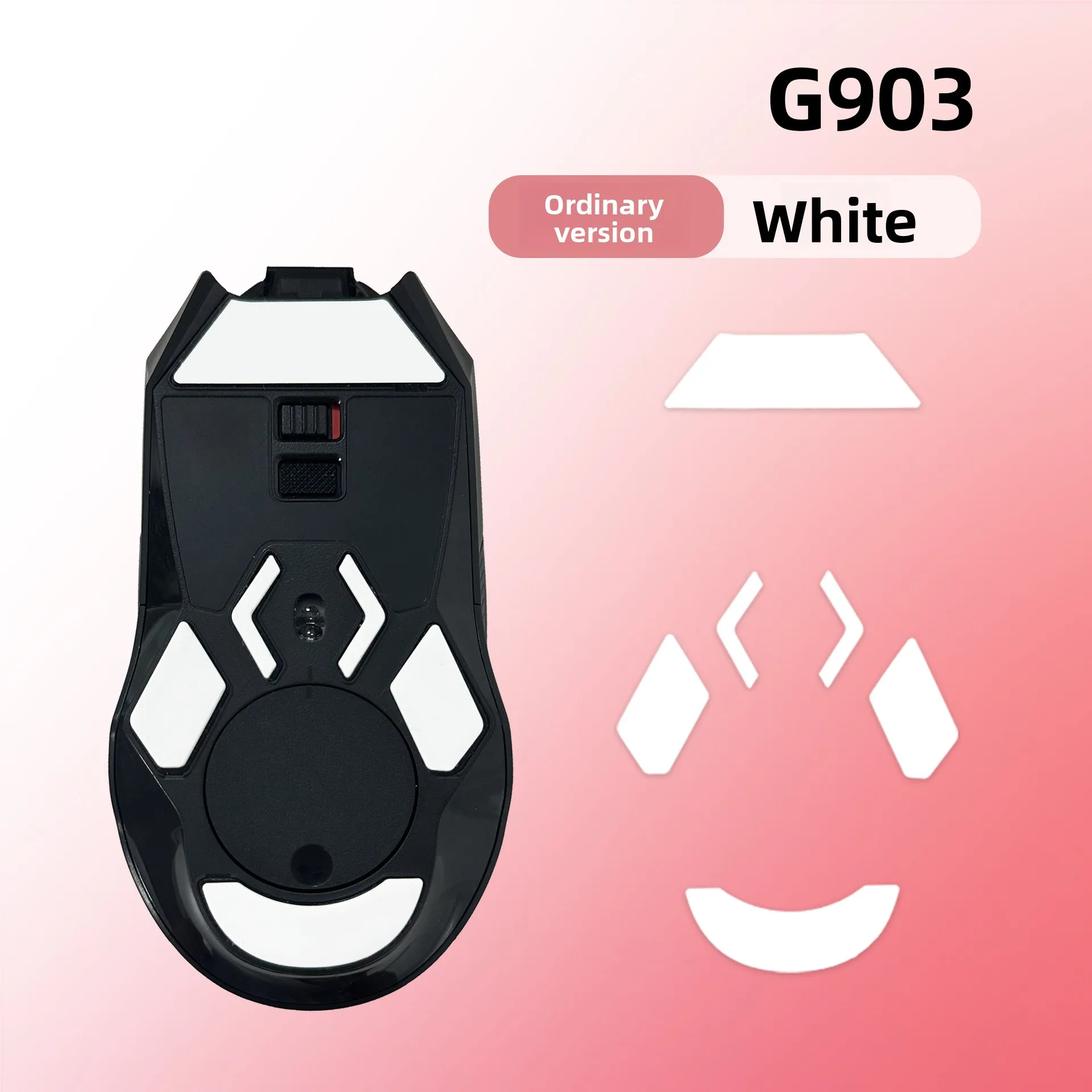 PTFE-Mausschlittschuhe, Ersatz-Gleitfußpolster für Logitech G903 Gaming-Maus – präzise Aufkleber mit geringer Reibung, kratzfest Image