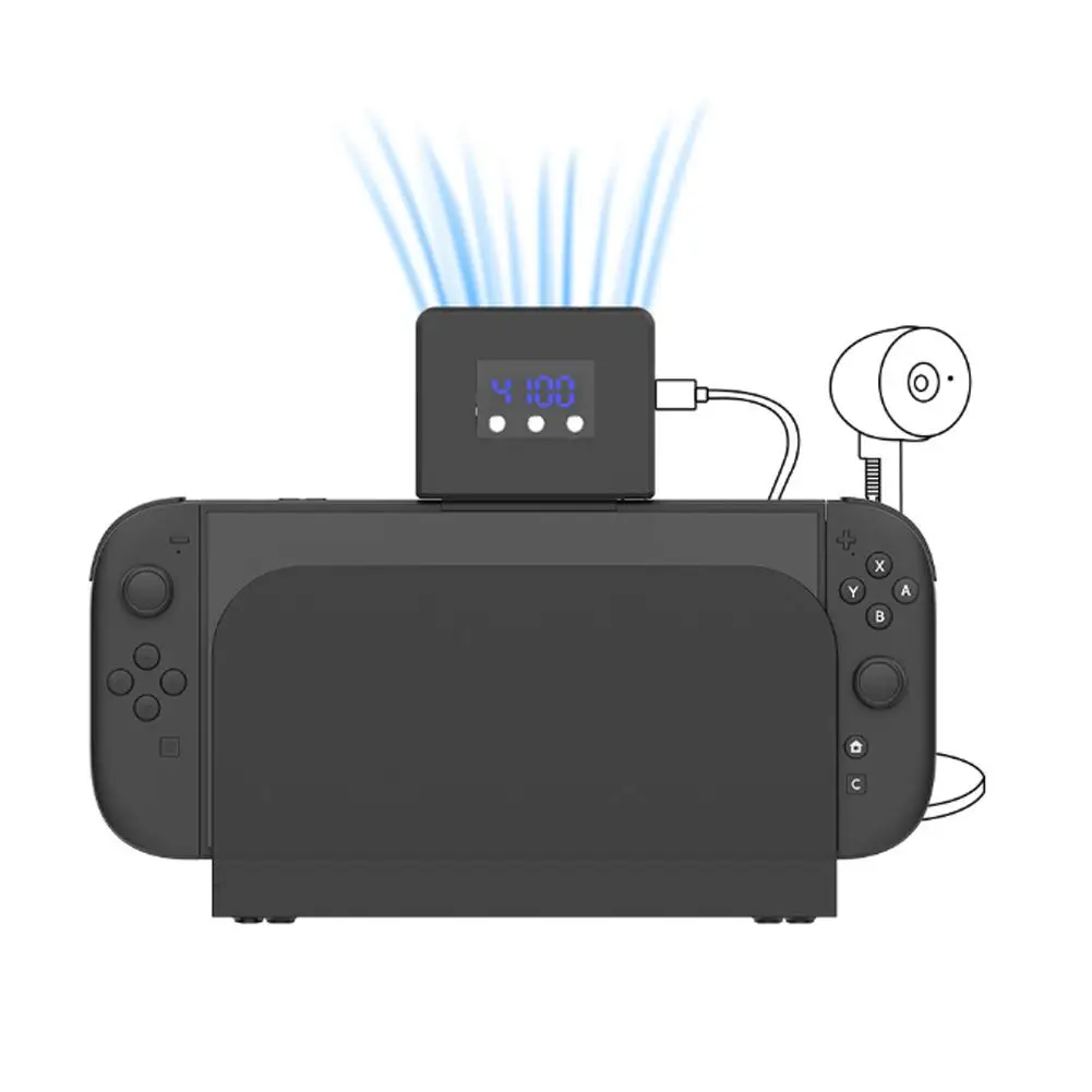  Für Switch2 Host Kühlkörper Lüfter Verbunden Switch2 Kamera NS2 Spielkonsole Tragbarer Kühlkörper mit 2-Gang-Kühler Image