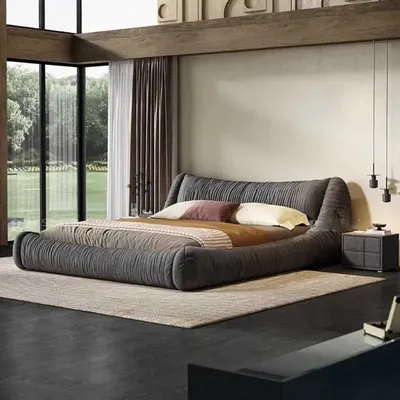 Storage High End Double Bed Designer Villa Black King Size Twin Bed Frame Modern Camas Matrimoniales Cama De Casal Furniture