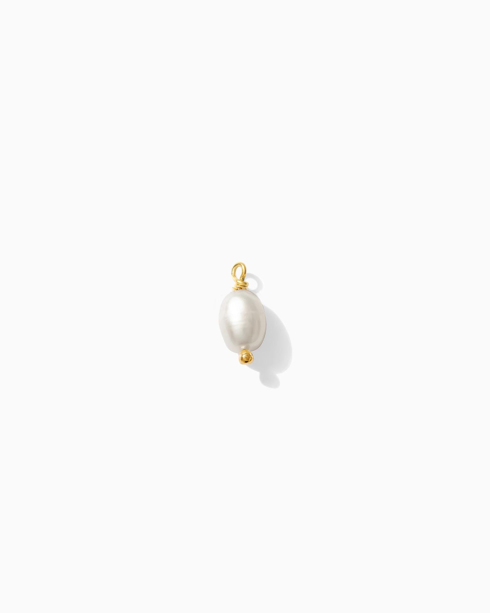 Ciondolo con perla d'acqua dolce riempito d'oro, ciondolo con perla a forma di seme, ciondolo con perla d'acqua dolce bianca, forniture all'ingrosso p