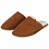 Hausschuh APOLLO "Herrenschuhe Brown", Damen, Gr. 45/46, braun (cognac), Obermaterial: 100% Polyester. Futter: 100% Polyester, unifarben, casual, Schuhe