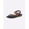 Zehentrenner ANDREA CONTI, Damen, Gr. 40, bunt (schwarz, bunt), Textil, modisch, Schuhe