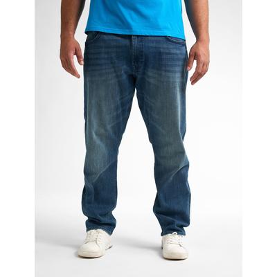 Tapered-fit-Jeans PETROL INDUSTRIES, Herren, Gr. 48, Länge 32, vintage bl32, Denim/Jeans, Obermaterial: 98% Baumwolle, 2% Elasthan, unifarben, casual, gerade, unten schmal knöchellang, Jeans, im Five-Pocket Style Image