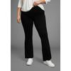 Bootcuthose LAURA SCOTT CURVE, Damen, Gr. 84, K + L Gr, schwarz, Milano Rib, Obermaterial: 65% Viskose, 30% Polyamid, 5% Elasthan, unifarben, Basic, sehr figurbetont lang, Hosen, aus bequemen Jersey im Jeggings-Look - GROSSE GRÖSSE