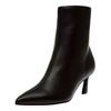 Stiefelette STEVE MADDEN "STEVE MADDEN Stiefelette Leder", Damen, Gr. 37, schwarz, Leder, elegant, Schuhe