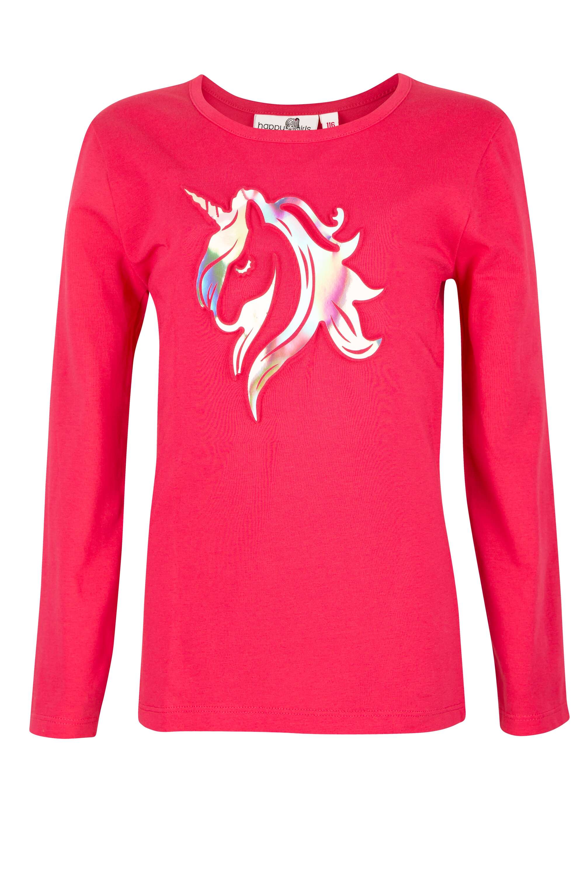 Sommerkleid HAPPY GIRLS "shirt", Mädchen, Gr. 140, EURO-Größen, pink, Stoff, 100% Baumwolle, normal, Kleider Image