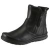 Winterboots ECCO "BABETT BOOT", Damen, Gr. 39, schwarz, Glattleder, unifarben, Basic, Schuhe, Stiefelette mit beidseitigem Reißverschluss, GORE-TEX-Ausstattung