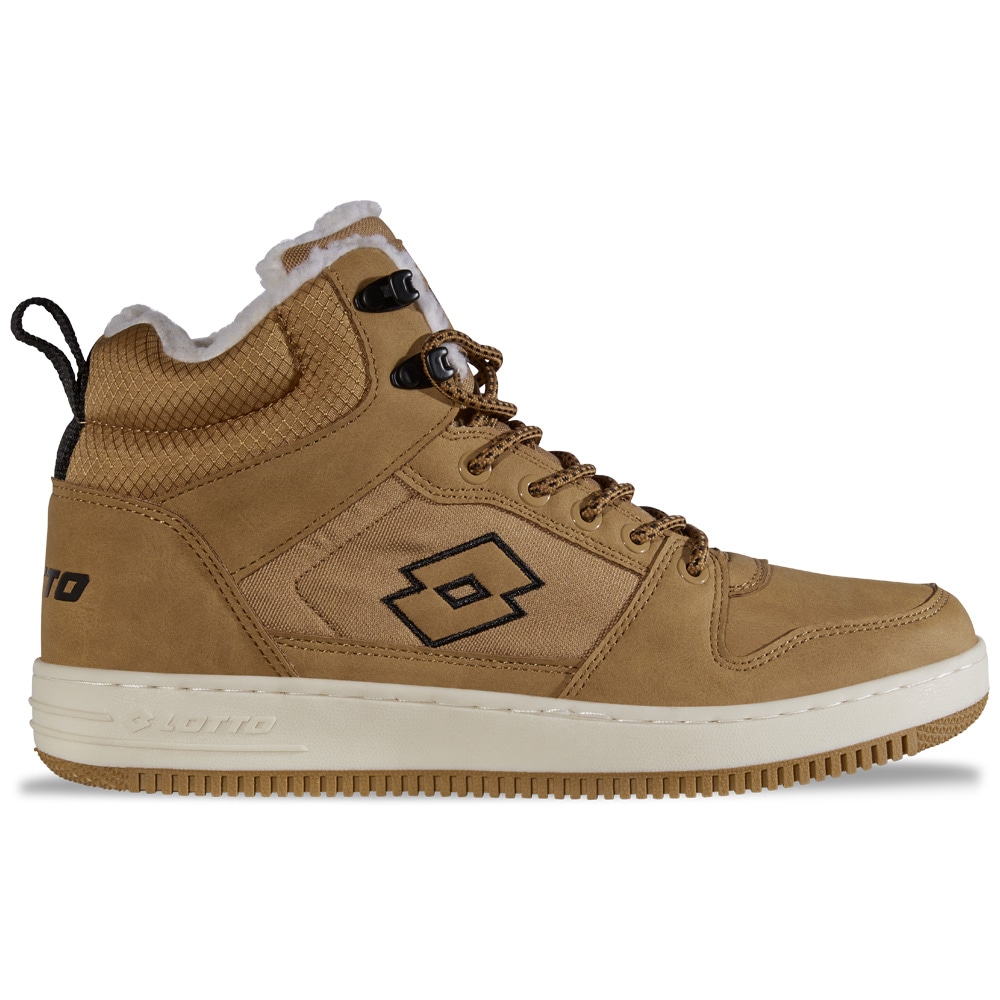 Sneaker LOTTO, Damen, Gr. 42, schwarz (wheat, schwarz), Synthetik, Textil, Schuhe Sneaker, - mit wärmendem Teddy-Futter