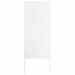 vidaXL Garten dekoratives Panel Weiß 50 x 140 cm Kaltgewalzter Stahl Image