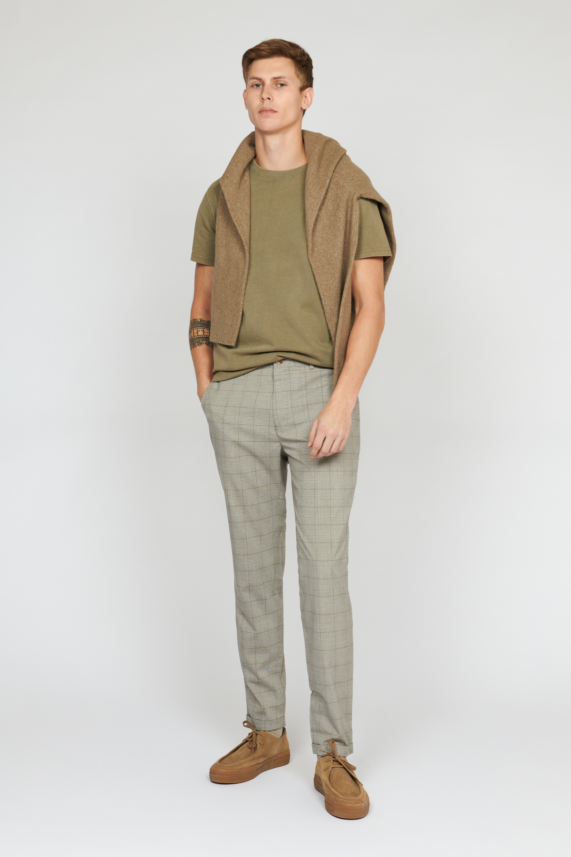 Casual Hose Gerade Passform brown