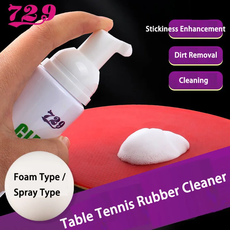 Friendship 729 110ml Spray/Foam Rubber Cleaning Agent Tackifier Professional for Table Tennis Racket Sponge Wipe Prevent Aging