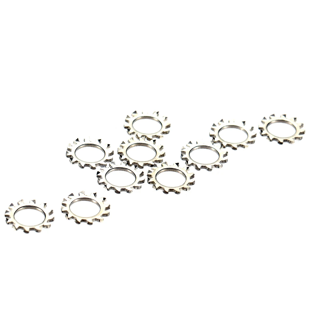 8 Pcs Guitar Jack Lock Washers - External Tooth Anti-Loose Washers for 1/4" Output Jack Socket Repair
